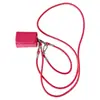 Para Estojo Protetor de Fone de Ouvido AirPods 4 Estojo de Couro Business Apple 1ª/2ª Geração Pro2 Cordão Bluetooth Sem Fio de Cor Sólida