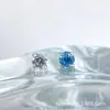 Astmf-13 Aleación de Titanio 2.0, 2.5mm Fondo Redondo Zircón Tachuela Pequeña para Nariz G23 Titanio Rosca Interna Joyería para Piercing de Oreja