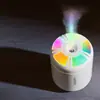 Mini Umidificador de Ar Aurora USB Transfronteiriço Pequeno Grande Volume de Névoa Carro Escritório Desktop Casa Luz Noturna Colorida Aromaterapia