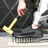 Zapatos de Protección Laboral de Verano Transpirables para Hombre y Mujer, Antiaplastastamiento, Antipenetración, Construcción Ligera y Cómoda, Antideslizantes