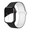 Correa de Reloj de Silicona Amigable con la Piel con Hebilla Magnética de Dos Tonos Adecuada para Apple Watch iWatch Décima Segunda Generación 11/10Ultrase
