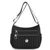 Bolsa de Mamá Bolsa de Tela de Nailon Ligera Bolso de Hombro Casual a la Moda Simple Multicapa Versátil Bandolera