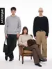 Suéter Redondo Jiezhan Masculino Estilo Old Money Falso Duas Peças, 26 Outono/Inverno Novo Tricô Color Block Vintage