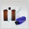 Botella cuadrada Qianqiu de 250 ml, botella marrón con tapa de presión, botella pequeña para medicina para pesca, botella para enjuague bucal de 250 ml, botella para líquido lavavajillas