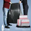Bolsas de basura grandes, extra gruesas, negras, para habitaciones de hotel, uso doméstico, administración de propiedades, bolsas de plástico extragrandes y extragruesas para uso comercial en la industria de la restauración