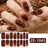 Fábrica Zhengxiang Personalizado ODM Hoja de Arce Verde Película de Esmalte de Uñas Pegatinas de Arte de Uñas Gradiente Frescas Pegatinas para Uñas OEM