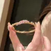 ¡Flores rosas! Pulsera Dorada Flor de Durazno Dulce Exquisita Pulsera Corazón de Chica Moda Accesorios Dopamina Ambiente
