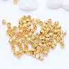 Accesorios para Joyería DIY Cuentas de Cobre Color Dorado Relleno de 14K Conservación del Color Cuentas de Sandía Lote Cuentas de Flor Calabaza Cuentas Espaciadoras Accesorios para Enhebrar Hechos a Mano