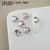 Brilhantes K9 Premium Decorações de Strass para Nail Art Rosa Luxuoso Retangular Ovo de Pombo Coração Assimétrico Strass Acabados Feitos à Mão para Nail Art