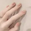 HYXUñas Portátiles Hechas a Mano Estilo Puro Deseo Manicura Francesa Larga Ojo de Gato Puntas de Uñas Producto Terminado Desmontable