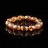 Pulsera de cuentas de la suerte color Ámbar Dorado pulsera de cuentas de vidrio pulsera de cinco flores pulsera de citrino de alta calidad regalo pequeño venta al por mayor
