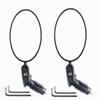 DRCKHROS Espejo Retrovisor para Bicicleta espejo convexo plegable redondo espejo de marco grande universal para ciclismo