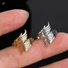 Anillos de Pareja de Alas de Ángel y Demonio Europeos y Americanos Joyería Transfronteriza Nicho Retro Creativo Aleación Anillos Abiertos Venta al por Mayor