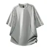 Nueva Camiseta de Manga Corta de Secado Rápido de Verano para Hombre, Sensación Fresca de Seda de Hielo, Tallas Grandes L-8XL, Enviado Hoy por la Noche, Blanco, Gris, Negro