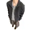 Venta al por mayor de fábrica Estilo ligeramente maduro Cardigan de punto con cuello alto para hombre Otoño Invierno Holgado Sensación de alta gama Abrigo Estilo coreano Suéter moderno