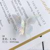 Acessórios para Joias DIY Atacado, Presilhas de Cabelo Borboleta Pequena Iridescente Transparente Estilo Antigo, Enfeites de Cabelo Mariposa, Acessórios Borboleta de Cristal