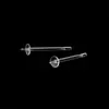 Tendencia Accesorios para pendientes DIY Resina transparente invisible Acupuntura de oreja Agujero de oreja no es fácil de alergia Fábrica de pendientes al por mayor