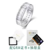 Anillo de Plata de Ley S925 Popular de Venta Caliente Europeo y Americano con Incrustación de Moissanita, Moderno y de Moda, Anillo Versátil Chapado en Platino