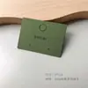 Embalagem para Brincos Cartão para Brincos Trevo Verde Cartão Espesso para Joias Design de Embalagem para Joias Colar Rabo de Cavalo