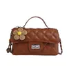 Bolsa de mão feminina da moda, doce e elegante, estilo coreano, 2026, simples e elegante, bolsa de ombro e transversal estilosa