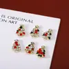Venta al por mayor de fábrica joyería de aleación para arte de uñas parche de uñas copo de nieve diamante campana serie navideña pegatina para uñas