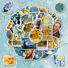 50 Série Pinturas a Óleo Céu Estrelado de Van Gogh Manual Adesivos de Arte Copo d'Água Laptop DIY Adesivos à Prova d'Água