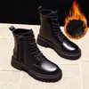 Botas Martin estilo británico para mujer, nueva colección otoño/invierno 2026, suela gruesa, modernas, versátiles, botines, botas de algodón con forro de felpa para mujer