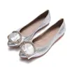 Sapatos femininos de strass para rolinho de ovo, sola macia, tamanhos grandes 4143 scarpins mocassins para gestantes sapatilhas 33 tamanho pequeno sapatos baixos