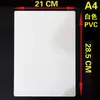 Tablero de Pad de PVC Engrosado, Tablero de Escritura de Tarjeta de Plástico Blanco, Tablero de Escritura de Superficie Espejo para Examen, Material de Tarjeta, Lámina de PVC