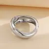Pulsera de Ola Irregular Estilo Ins Europeo y Americano Metal Fluido Minimalista Joyería Abierta-Cerrada Venta Caliente Transfronteriza Aleación Conservación del Color