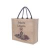 Bolsa de Lino en Blanco DIY Compras Pintadas a Mano Bolsa de Yute Regalo Tote Almacenamiento Bolsa de Yute Personalizada Artística