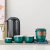 Juego de té para viajes de negocios, una tetera y cuatro tazas para clientes, bienestar de los empleados, regalo de alta gama, regalo del Festival de Medio Otoño y fin de año
