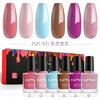Esmalte de Uñas Caliente Transfronterizo Color Sólido Alta Saturación Duradero Sin Hornear Base Agua Revelador de Color Joyería Sin Descamación Secado Rápido