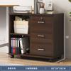 Archivador de oficina, pequeño gabinete de madera con cerradura, gabinete de almacenamiento móvil, gabinete de cajones con ruedas, gabinete de almacenamiento debajo de la mesa, gabinete bajo