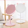 Espejo de Escritorio con Orejas de Gato, Almacenamiento, Alta Definición, Moda, Aumento, Espejo de Princesa, Tocador de Escritorio para Dormitorio, Espejo de Belleza