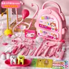 Caja de Almacenamiento para Kit Médico de Juego de Rol para Niños, Set de Juguete de Doctor para Niñas, Estetoscopio de Enfermera Realista e Inyección