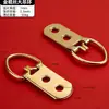 Gancho de moldura para fotos ponto cruz acessórios de hardware para montagem de moldura para fotos placa traseira pendurada fivela pintura tradicional chinesa caligrafia e anéis de pintura engrossados pendurados escuros pendurados