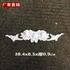 Acessórios para portas de correr, flores decorativas, flores em relevo de plástico termoformado, flores para borda de porta de guarda-roupa, rodapé, estofamento macio, acessórios para móveis estilo europeu