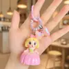 Pingente de Chaveiro de Bolsa Desenho Animado da Branca de Neve em Resina Coração de Menina Ornamentos de Cura Encantos de Boneca Fofa
