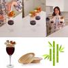 Amazon Adorno para Copa de Vino Tablero para Charcutería Tablero para Comida Cocinada Copa de Vino Roja de Madera Posavasos