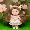 Boneca Cheia 28cm Boneca Expressão Engraçada Fofa Boneca Feia Fofa Corpo Inteiro Vinil Olho 3D 5 Articulações Brinquedo Infantil