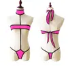 Ropa interior sexy para mujer europea y americana, traje de baño, bragas, sujetador sexy para mujer, perspectiva, traje de baño bikini de una pieza