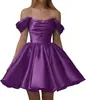 Vestido Curto de Coquetel Europeu e Americano Assimetria, Vestido de Festa de Aniversário à Noite, Vestido de Banquete para Socialites, Vestido Usável no Dia a Dia