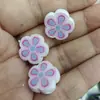 Cuentas Flor de Cinco Hojas Estampadas de Moda de 18 mm para Manualidades DIY Cuentas Sueltas Cadena para Bolígrafo Cadena de Teléfono Móvil Pulsera Accesorios de Joyería