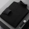 Suéter de cachemira de solapa alta listo para usar de primera línea de otoño e invierno de 2023, camisa de punto de cachemira de moda para hombre que combina con todo