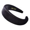 Diadema Lavado Facial de Seda de Leche Estilo Nuevo Transfronteriza para Mujer, Diadema de Terciopelo, Tela de Terciopelo Esponjoso, Accesorio para el Cabello Negro, Diadema de Verano