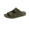 Sandálias Slip-On Estilo Birkenstock com Velcro, Couro Genuíno, Sola Grossa, Aumentadoras de Altura para Mulheres, Novo Modelo Verão 2026, Chinelos Slip-On com Sola Macia