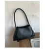 Bolso Tejido de Diseño Nicho Francés de Alta Gama Transfronterizo 2025 Nuevo Bolso de Mano Simple Casual Bolso de Hombro para Mujer