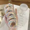 Acessórios de cabelo novos e coloridos para Outono e Inverno, faixa de cabelo, corda de cabelo, estilo japonês e coreano, elástico alto elegante, durável, elástico de borracha grosso, adorno de cabeça