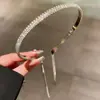 Faixa de Cabelo com Franjas Estilo Super Fada de Yang Chaoyue e Dilraba, Versátil para Uso Diário, Faixa de Cabelo Coreana para Pendurar na Parte de Trás